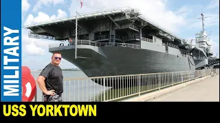 USS Yorktown World War II US Navy large aircraft carrier built in 1943 | Jarek in South Carolina USA