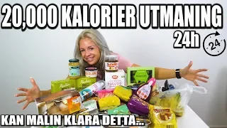 20,000 KALORIER UTMANING PÅ 24 TIM *KAN MALIN KLARA DETTA?*