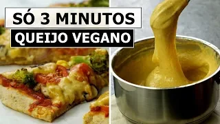 QUEIJO VEGANO que estica: pronto em 3 minutos, simples e sem lactose #queijovegano #veganway