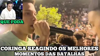 Loud coringa reagindo aos MELHORES MOMENTOS DAS BATALHAS DE RIMA!!