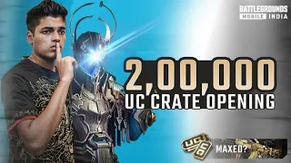 2,00,000.00 UC CRATE OPENING WITH JONATHAN! | LUCKY OR WHAT! | BGMI GOD GAMING
