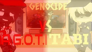 FNF Entity React to A.G.O.T.I vs Tabi (Genocide)