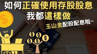 如何正確使用存股股息｜我都這樣做｜玉山金配股配息啦~