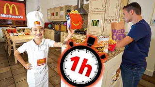 SWAN OUVRE UN MCDONALD'S À LA MAISON !!! Compilation Swan & Néo 1H