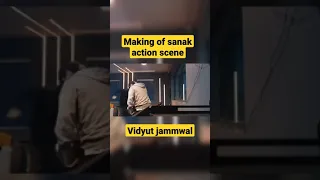 Making of Sanak action scene. Vidyut jamwal. #vidyutjammwal #sanak #shorts