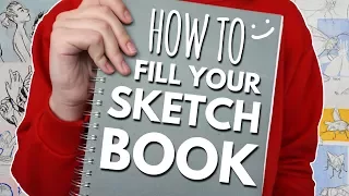 10 Ways to Fill Your Sketchbook + mini Sketchbook Tour