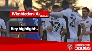 MATCH HIGHLIGHTS | AFC Wimbledon 1-2 Walsall