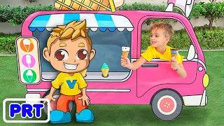 O pequeno motorista Niki brinca com carros e ajuda seus amigos