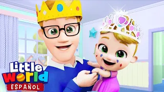 ¡Nina Quiere Ser Una Princesa! | Canciones Infantiles para Aprender | Little World en Español