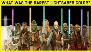 What Was The Rarest Lightsaber Color In All Of Star Wars? #shorts