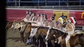 Tribute to Native Nations on bareback horses