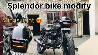 splendor bike front headlight for minus light ||​⁠​⁠@jagdeep.modify