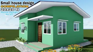 SMALL HOUSE DESIGN 6X6M ( 20x20 ft ) 2 Bedroom Tiny house | HOME