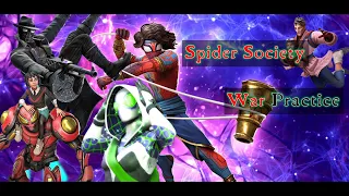 Spider Society vs 13 Teams | War Practice - Marvel Strike Force @if2pgames