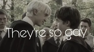 Harry and Draco being gay (Drarry)