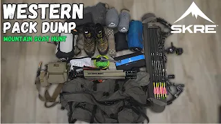 How I Packed For a British Columbia Mountain Goat Hunt (Pack Dump)