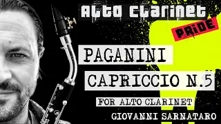 PAGANINI Capriccio N 5 - Alto Clarinet Giovanni Sarnataro