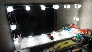 Светодиодная подсветка зеркала Туалетный стоик 14SMD светодиодов Лампы для макияжа Ссылка в описании