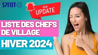 Liste des chefs de village Hiver 2024 Club Med mise à jour