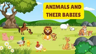 Let’s learn Animals Baby Names| Animals and their young ones name in English | Kids learning videos