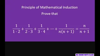 Prove by Mathematical Induction. Sum = n/n+1