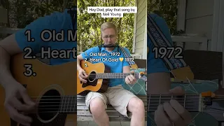 Hey Dad play that song by Neil Young #oldman #heartofgold #harvestmoon #neilyoung #viral #tribute