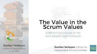 Gunther Verheyen introduces "The value in the Scrum Values" at Scrum Day India 2021
