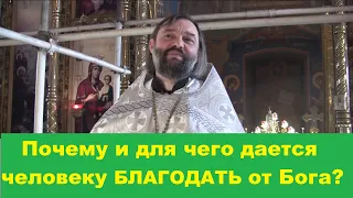 Почему и для чего дается человеку БЛАГОДАТЬ от Бога? Священник Валерий Сосковец