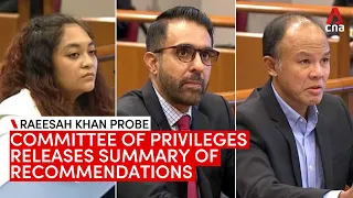 Raeesah Khan probe: Committee of Privileges releases video summary of recommendations