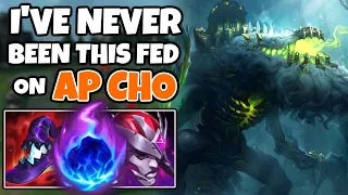 I got SO FED on AP CHOGATH MID my Q hit for 1000 at 23 MINUTES (One Combo Anyone)