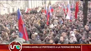 Crimea ahora le pertenece a la Federación Rusa