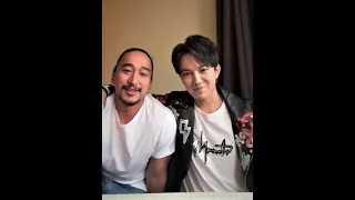 #Димаш 迪玛希Dimash Qudaibergen (with Russul)'s livestream video full on Instagram  12.04.2022 【SUB】