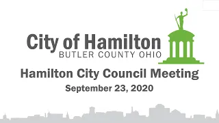 Hamilton City Council Meeting 9-23-20