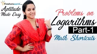 Aptitude Made Easy – Problems on Logarithms – Part 1, Basics and Methods, Shortcuts, Tricks