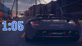 Asphalt 9 Porsche Carrera GT Stage 29  1:05:988