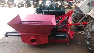 World's First universal concrete pump implement for tractors.