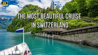 Most beautiful boat trip in Switzerland - BLS Schifffahrt Brienzersee 4K