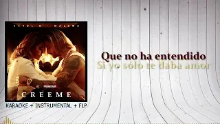 Karol G, Maluma - Créeme ( karaoke - instrumental - 100% original )