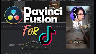HOW TO EDIT VIDEOS FOR TIKTOK - EASY way to use Davinci Fusion to make your TikTok gaming clips!