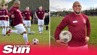 Roberto Carlos scores on Sunday league debut as Brazilian football legend returns to action