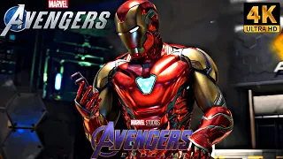 Alone Against AIM with the MCU Avengers Endgame Armor | Marvel's Avengers (4K 60FPS HDR)