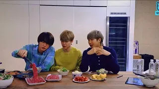 [ENG SUB] BTS LIVE  (21.03.13) JIN, RM, JIMIN VLIVE 2021