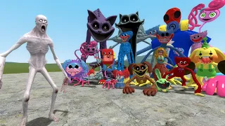 SCP-096 VS ALL POPPY PLAYTIME CHAPTER 3-1 CHARACTERS in Garry's Mod!