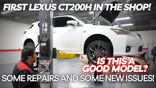 First Lexus CT200h In The Shop! Some Repairs and Some New Issues!