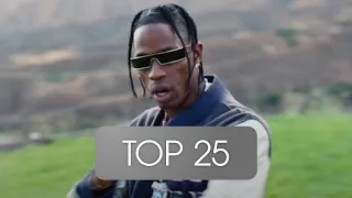 Top 25 Most streamed TRAVIS SCOTT Songs (Spotify) 03. January 2023