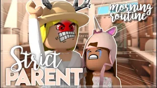 Kid's Morning Routine with a STRICT PARENT! | Roblox Bloxburg Roleplay