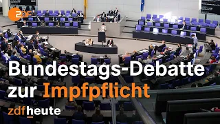 Corona-Impfpflicht im Bundestag: Debatte um diverse Gesetzentwürfe