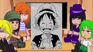 Past straw hats react to luffy || One Piece || Gacha