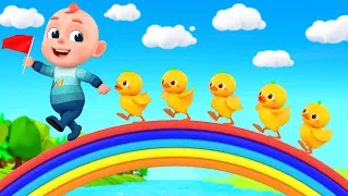 Five Little Ducks + Wheels On The Bus - More Nursery Rhymes & Kids Songs | Rosoo Songs