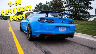 Trying to beat Car and Driver's 0 to 60 in my ZL1 Camaro! *NO LIFT SHIFT*